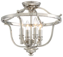 Minka-Lavery 3296-613 - Audrey&#39;s Point - 4 Light Semi Flush