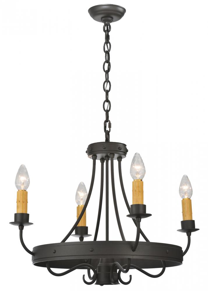 25&#34;W Franciscan 4 LT Chandelier