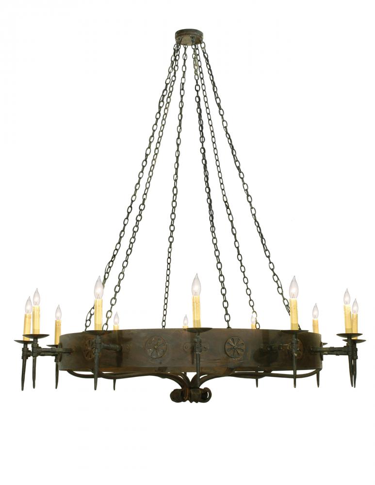 72&#34; Wide Warwick 12 Light Chandelier