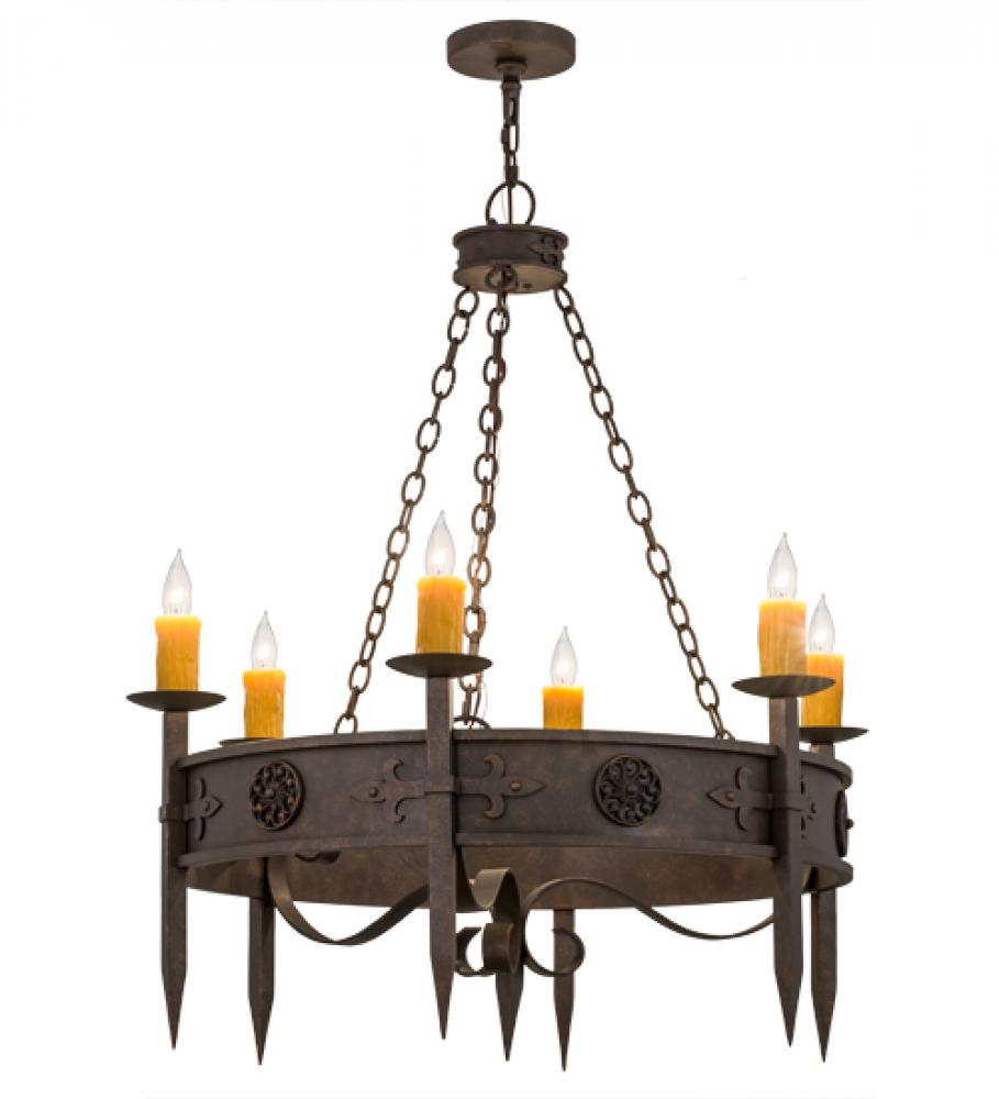 36&#34;W Calandra 6 LT Chandelier