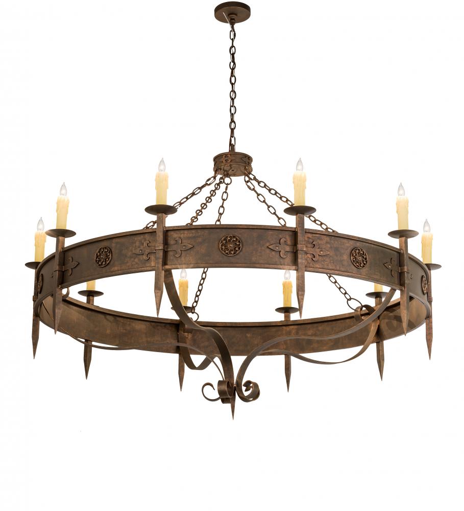 66&#34;W Calandra 10 LT Chandelier