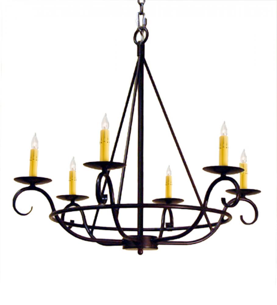 32&#34; Wide Estrella 6 Light Chandelier