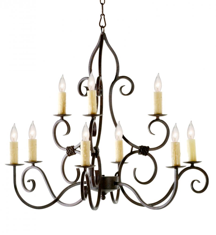 36&#34; Wide Clayton 9 Light Chandelier