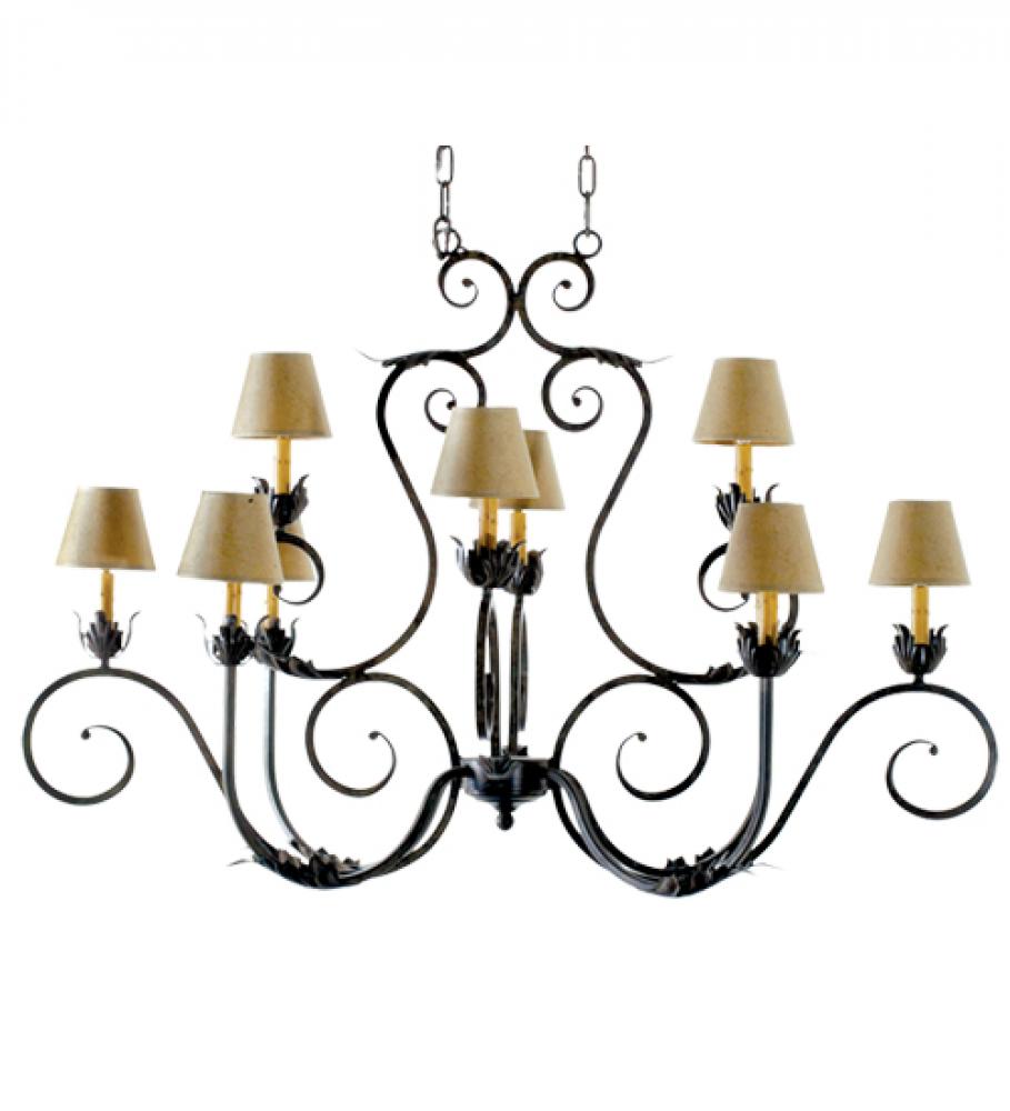 48&#34; Long Claire 10 Light Oblong Chandelier