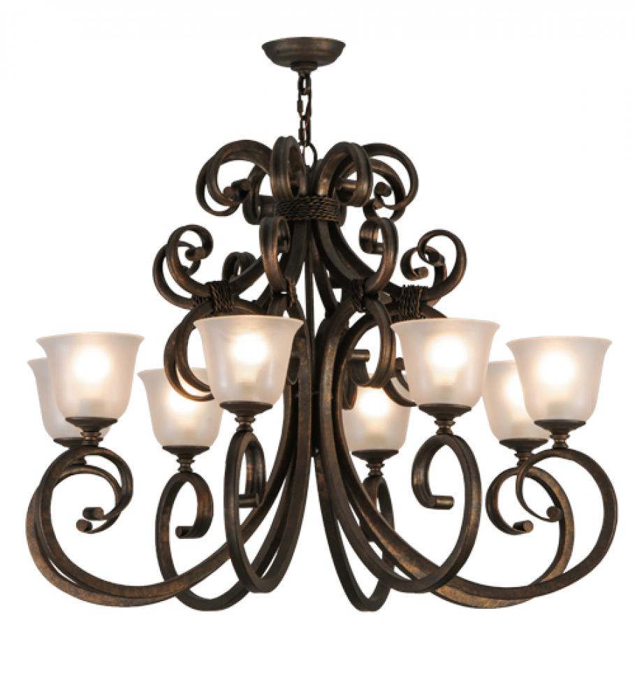 37&#34;W Belvedere 8 LT Chandelier