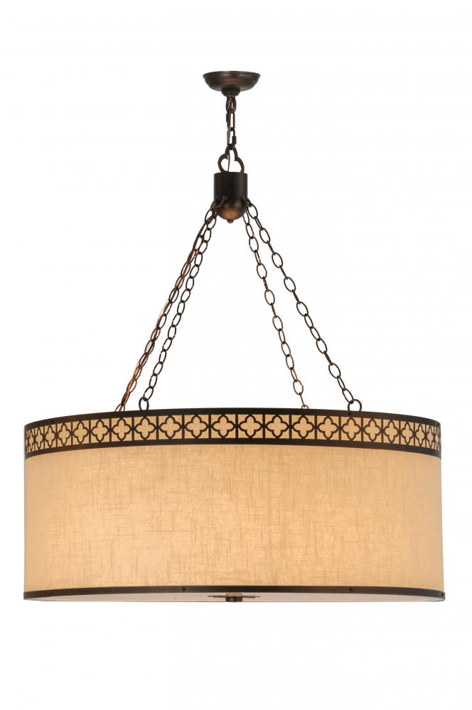 36&#34;W Cilindro Quatrefoil Textrene Pendant