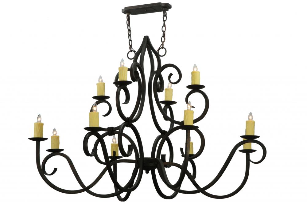 60&#34; Wide Clayton 12 Light Chandelier