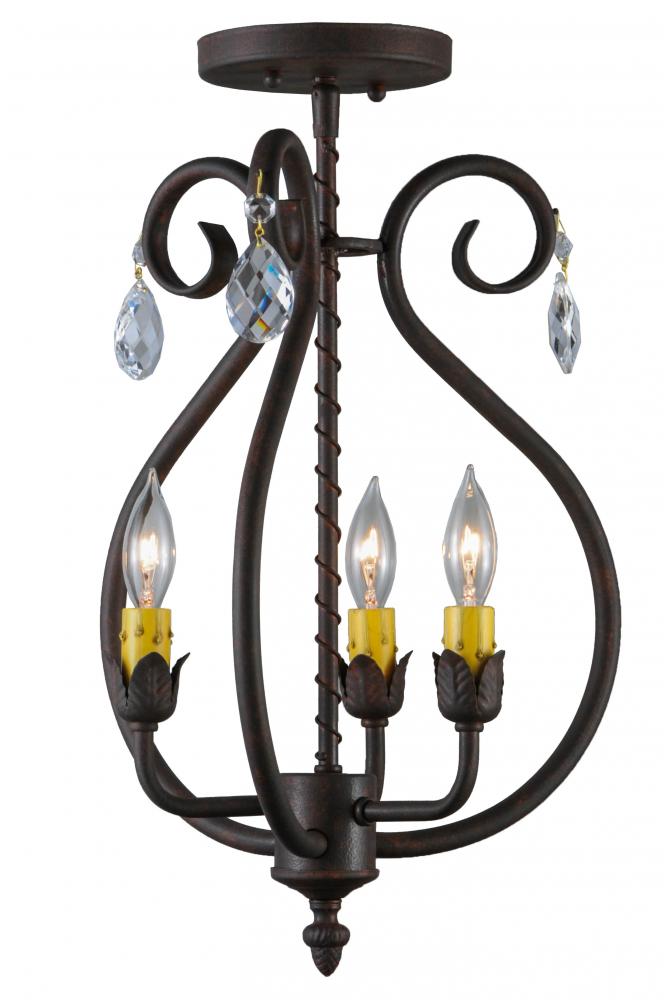 12&#34;W Antonia 3 LT Chandelier