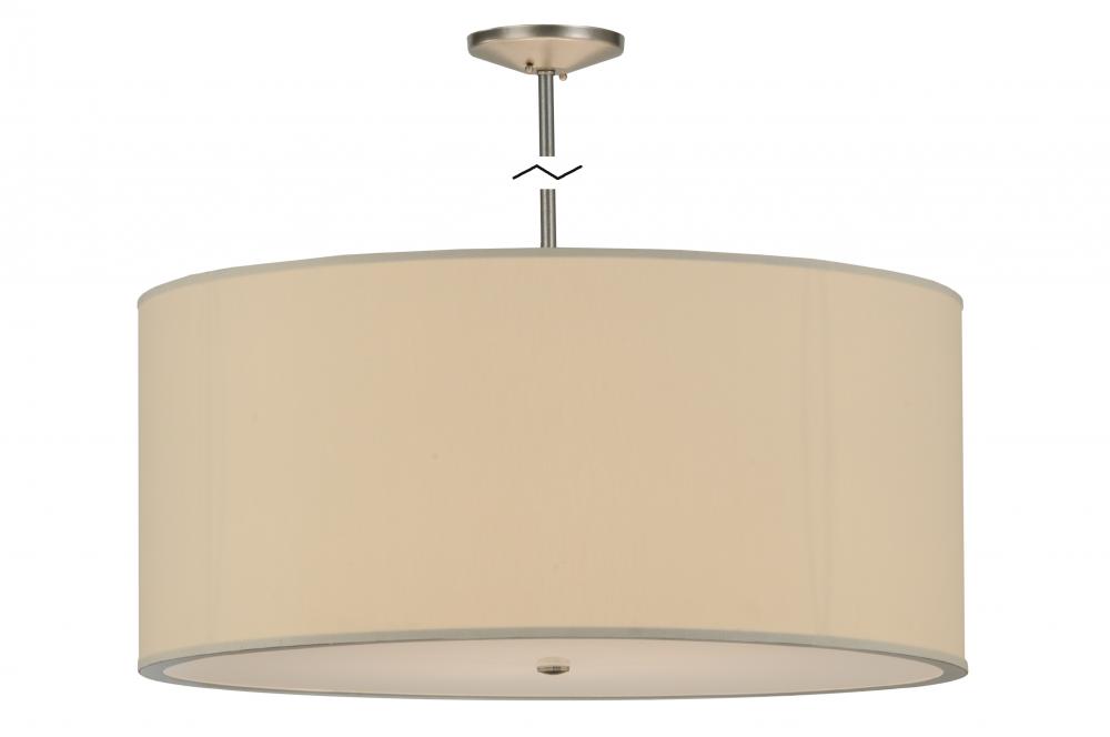 36&#34;W Cilindro Eggshell Textrene Pendant