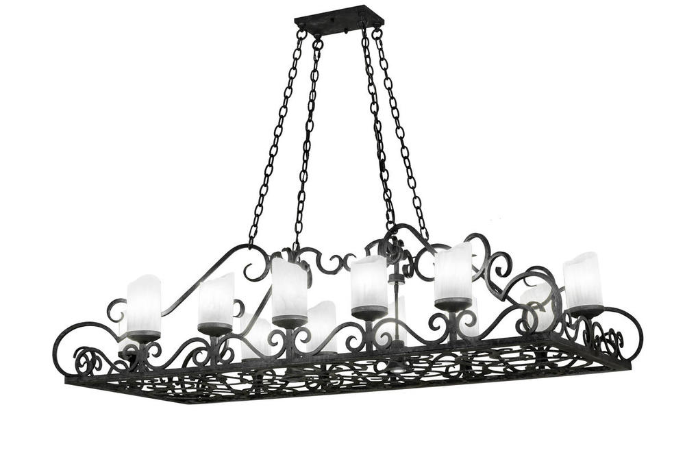 66&#34;L Carlotta 12 LT Oblong Chandelier