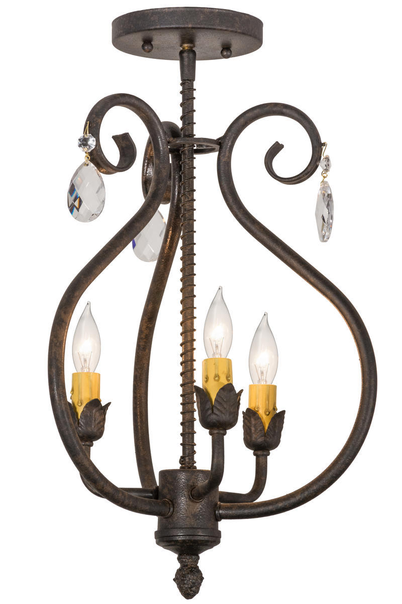 12&#34;W Antonia 3 LT Chandelier