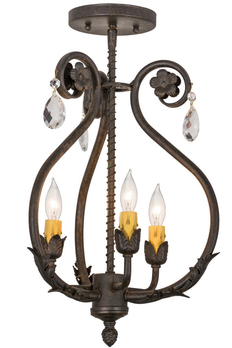 12&#34;W Antonia 3 LT Chandelier