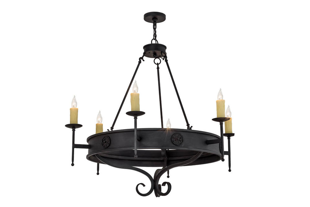 48&#34;W Lorenzo 6 LT Chandelier