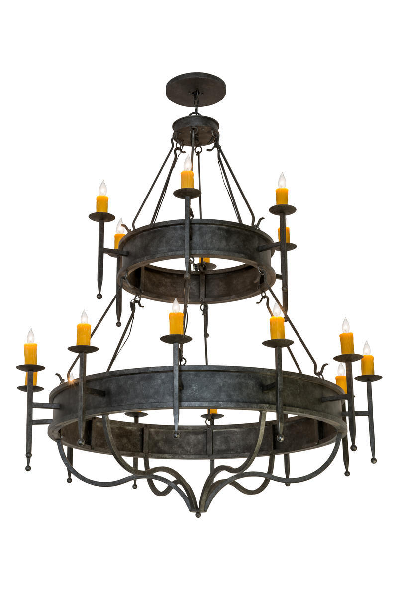 60&#34; Wide Marta 18 Light Two Tier Chandelier