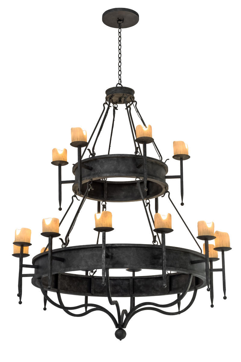 60&#34; Wide Marta 18 Light Two Tier Chandelier