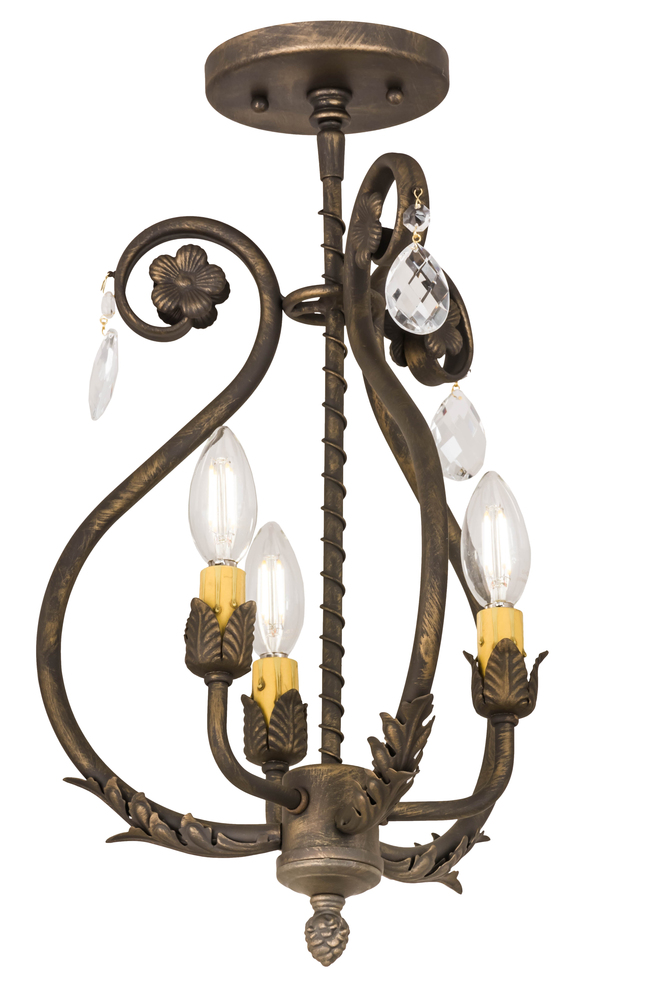 12&#34;W Antonia 3 LT Chandelier