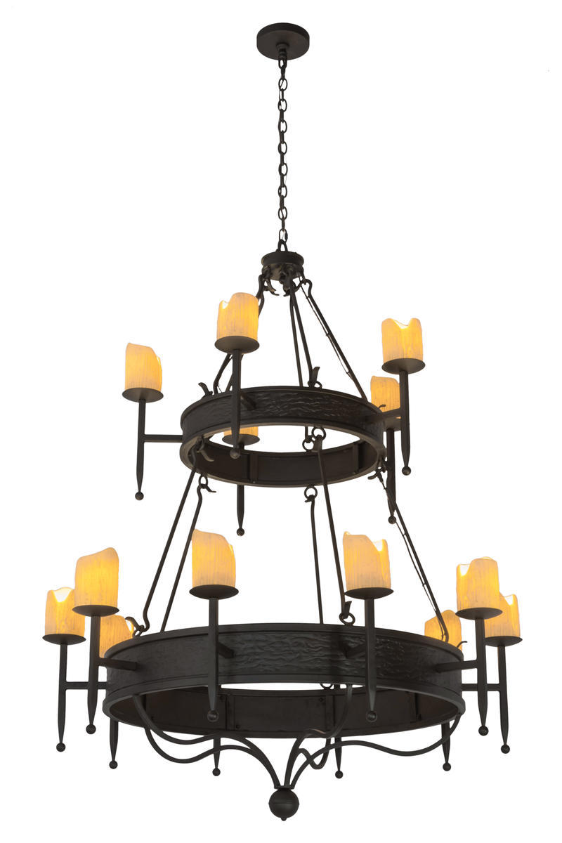 51&#34; Wide Marta 2 Tier Chandelier