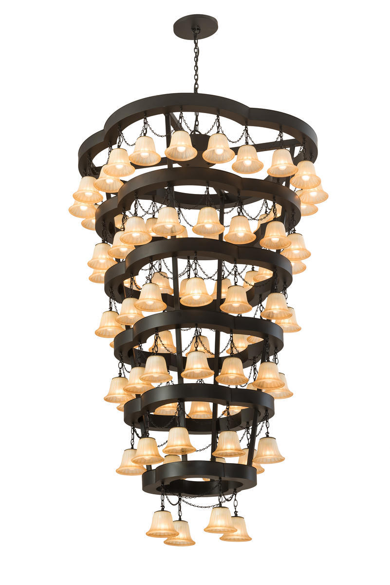 60&#34;W Cretella 72 LT Six Tier Chandelier