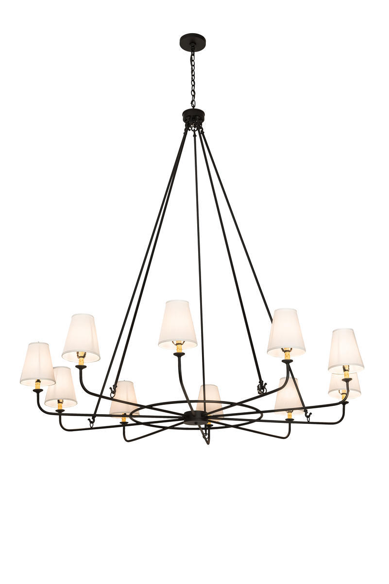 72&#34; Wide Brach Ring 10 LT Chandelier