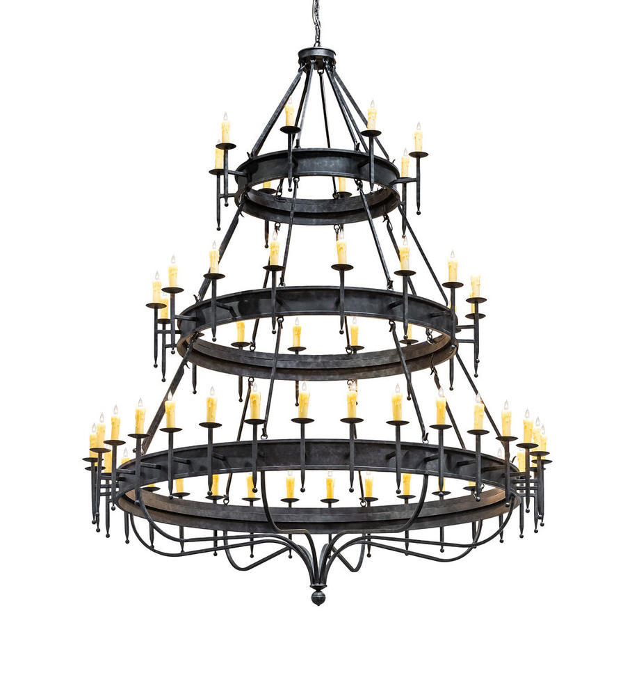 96&#34; Wide Marta 56 Light Three Tier Chandelier