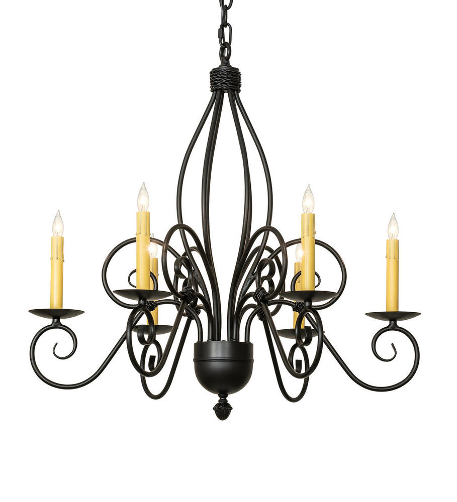 28&#34; Wide Squire 6 Light Chandelier