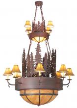 2nd Avenue Designs White 111636 - 54&#34;W Walden Pine 2 Tier Chandelier