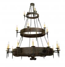 2nd Avenue Designs White 112084 - 72&#34; Wide Warwick 21 Light Three Tier Chandelier