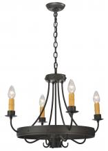 2nd Avenue Designs White 112633 - 25&#34;W Franciscan 4 LT Chandelier