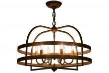 2nd Avenue Designs White 115278 - 22&#34;W Aldari 6 LT Chandelier