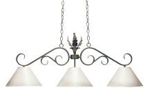 2nd Avenue Designs White 115618 - 48&#34; Long Bristol 3 Light Pendant