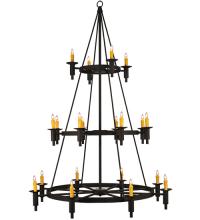 2nd Avenue Designs White 115722 - 60&#34;W Carella 20 LT Three Tier Chandelier