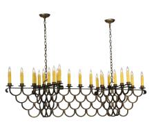 2nd Avenue Designs White 116731 - 71&#34;L Picadilly 23 LT Oblong Chandelier