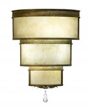 2nd Avenue Designs White 117540 - 18&#34; Wide Rope Trimmed Cilindro Wall Sconce