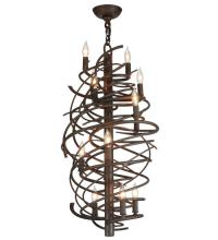 2nd Avenue Designs White 117938 - 24&#34;W Cyclone 13 LT Chandelier