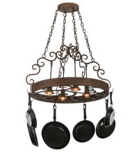 2nd Avenue Designs White 118490 - 34&#34;W Dior 4 LT Pot Rack