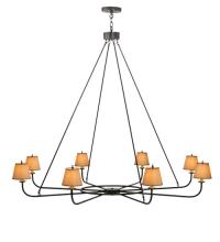 2nd Avenue Designs White 118614 - 62&#34;W Brach Ring 8 LT Chandelier