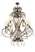 2nd Avenue Designs White 120429 - 48&#34;W Josephine 10 LT Chandelier