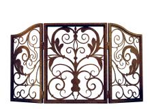 2nd Avenue Designs White 122474 - 54&#34; Wide Venetian Fireplace Screen