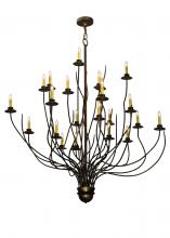 2nd Avenue Designs White 123017 - 54&#34;W Sycamore 22 LT Chandelier