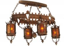 2nd Avenue Designs White 132229 - 58&#34;L Valhalla 4 LT Oblong Chandelier