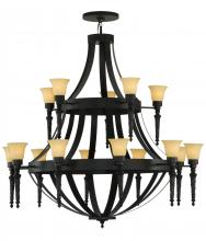 2nd Avenue Designs White 135086 - 60&#34;W Pontoise 15 LT Chandelier