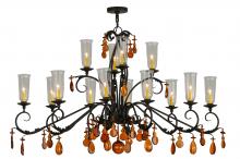 2nd Avenue Designs White 136485 - 62" Long Windsor 14 Light Oblong Chandelier