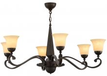 2nd Avenue Designs White 141664 - 44&#34;W Muirfield 6 LT Chandelier