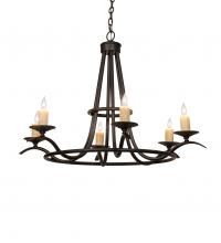 2nd Avenue Designs White 141829 - 36&#34; Wide Octavia 6 Light Chandelier