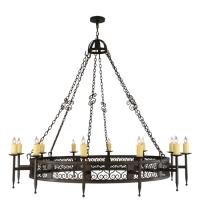 2nd Avenue Designs White 142552 - 72&#34;W Toscano 12 LT Chandelier