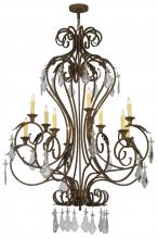 2nd Avenue Designs White 145747 - 48&#34;W Josephine 10 LT Chandelier