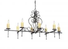 2nd Avenue Designs White 146425 - 48&#34; Long Monica 8 Light Oblong Chandelier