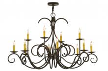 2nd Avenue Designs White 146968 - 48&#34;W Cypress 12 LT Chandelier