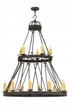 2nd Avenue Designs White 147174 - 48&#34;W Lakeshore 15 LT Two Tier Chandelier