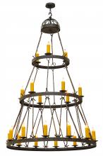 2nd Avenue Designs White 147244 - 54&#34;W Lakeshore 21 LT Three Tier Chandelier